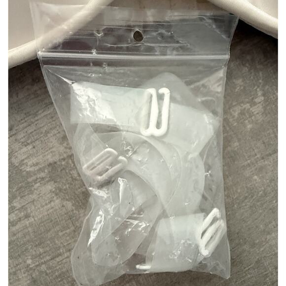 Cacique 40D Cream Multi-way Strapless Underwire Bra Padded Clear Straps NEW - Picture 9 of 9